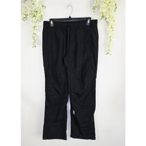 Lorna Jane Track Pants Large Black Drawstring Athletic Athleisure Y2K Gorpcore